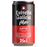 Cerveza ESTRELLA GALICIA mini lata 25 cl