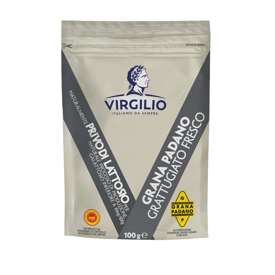 Queso rallado D.O.Grana Padano VIRGILIO bolsa 100 g