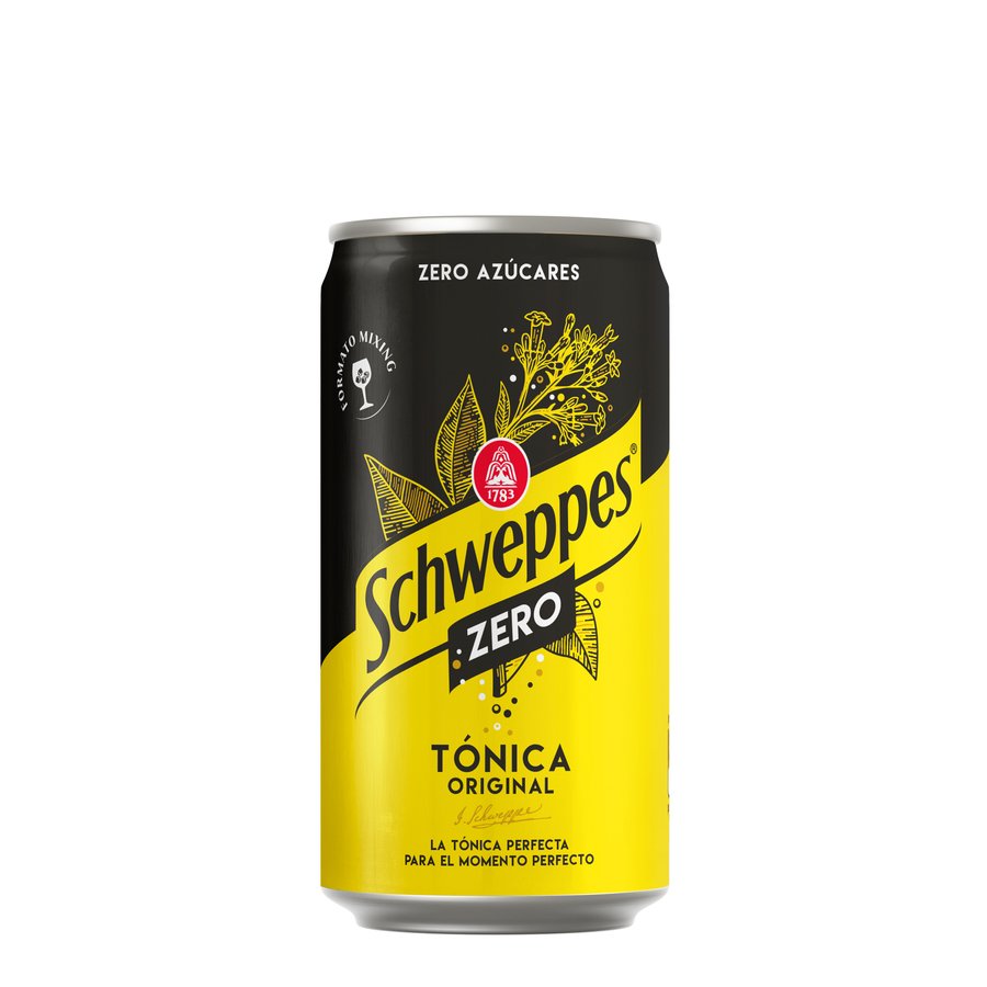 Tónica SCHWEPPES Zero lata 25 cl