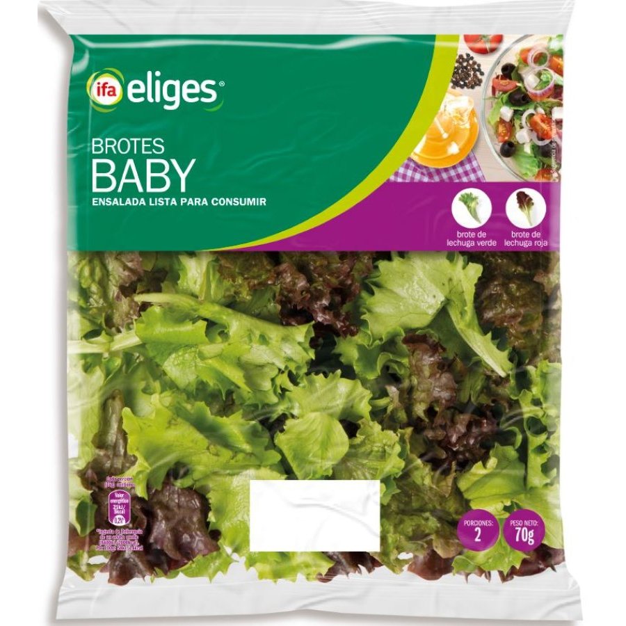 Ensalada mezcla brotes baby IFA ELIGES bolsa 70 g