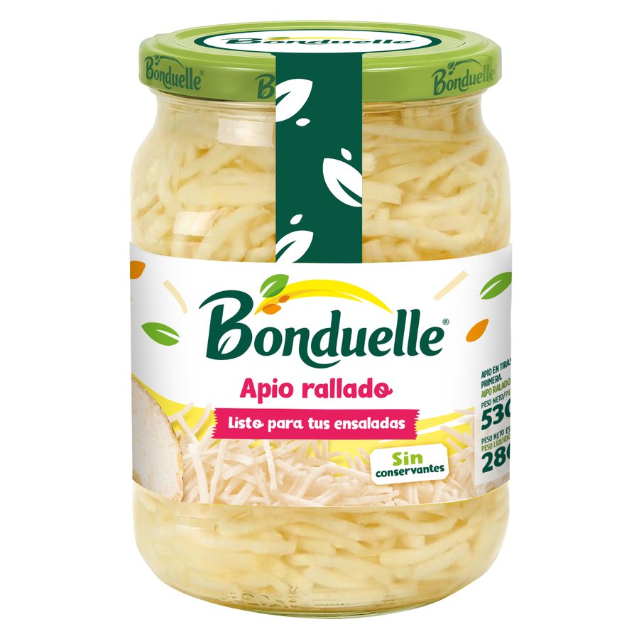Apio rallado BONDUELLE frasco 280 g pne.