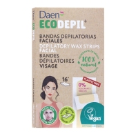Bandas cera depilación facial DAEN Ecodepil 16 unidades