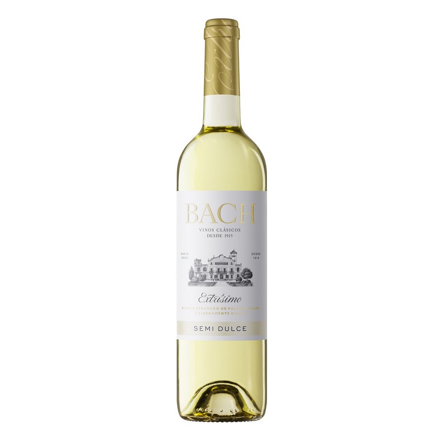 Vino blanco D.O.Catalunya BACH Extrísimo semidulce botella 75 cl