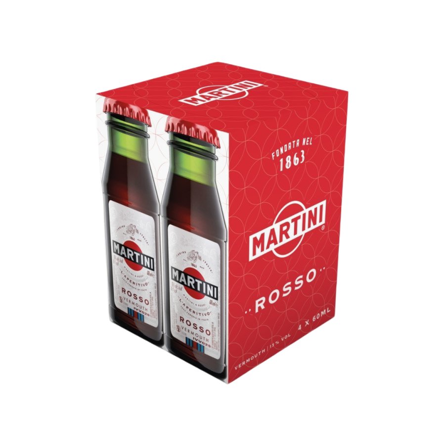 Vermouth MARTINI Rosso botellín pack 4x6 cl