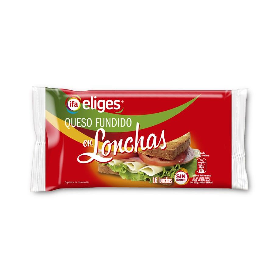 Queso fundido 16 lonchas IFA ELIGES 300 g