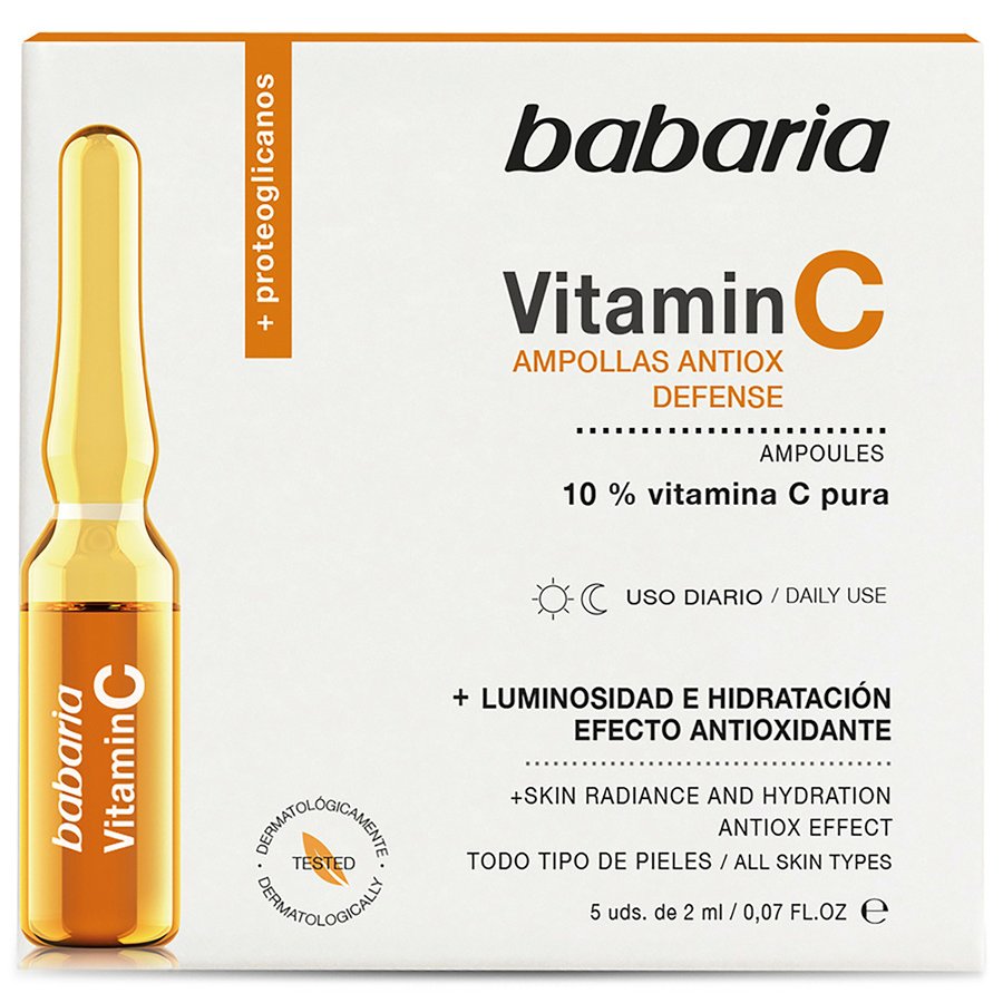 Ampollas faciales vitamina-C BABARIA pack 5x2 ml