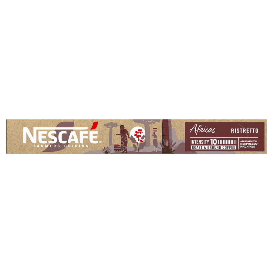 Café en cápsulas NESCAFE Africas Ristretto 10 unidades