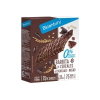 Aperitivo BICENTURY chocolate negro e cereais sen azucre 6 unidades 102 g