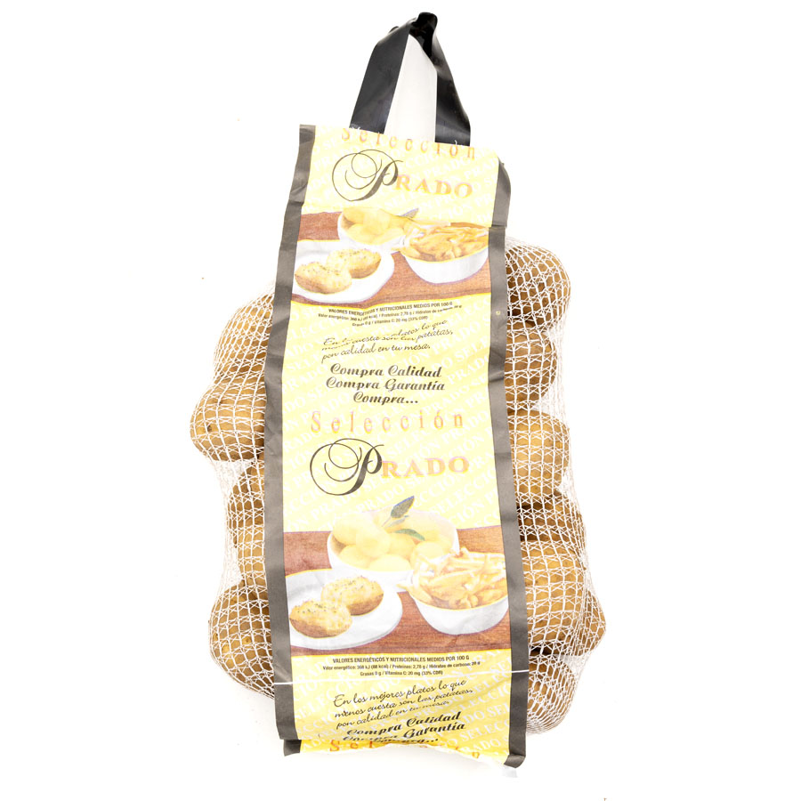 Patata PRADO selección categoría 1ª calibre 40/80mm malla 3 kg