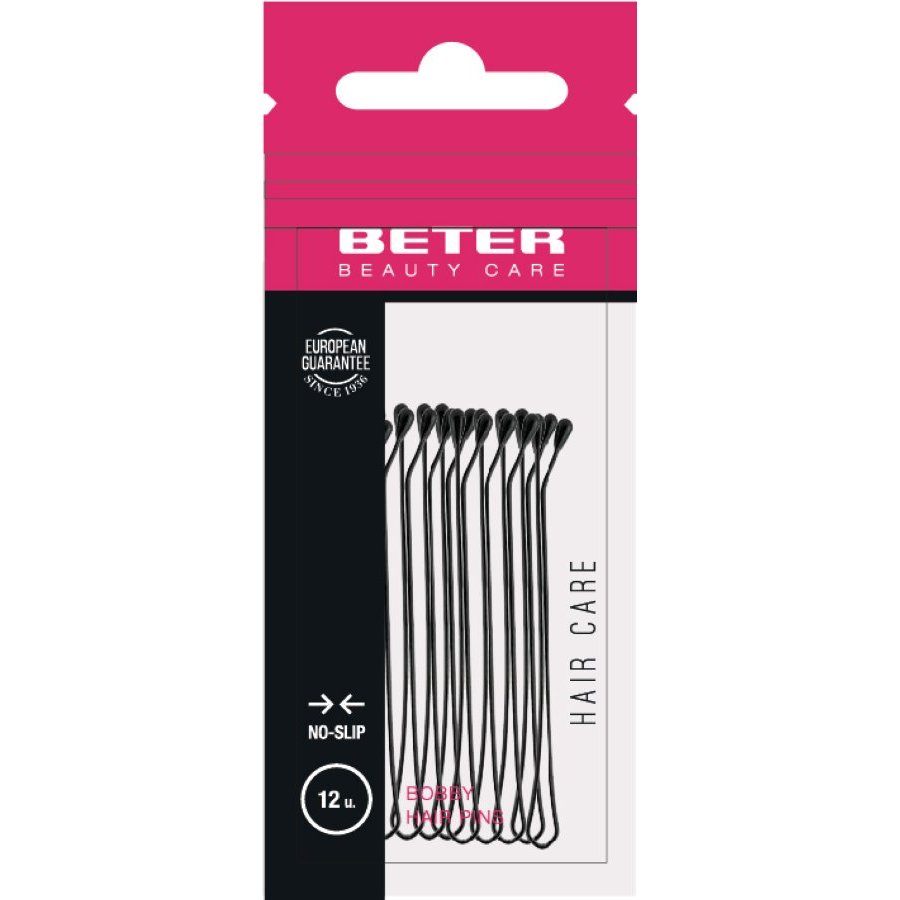 Horquilla pelo BETER negro pack 12 unidades