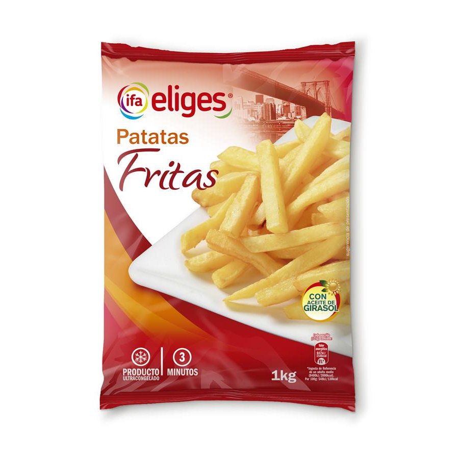 Patatas congeladas IFA ELIGES 9/9 Fritas bolsa 1 kg