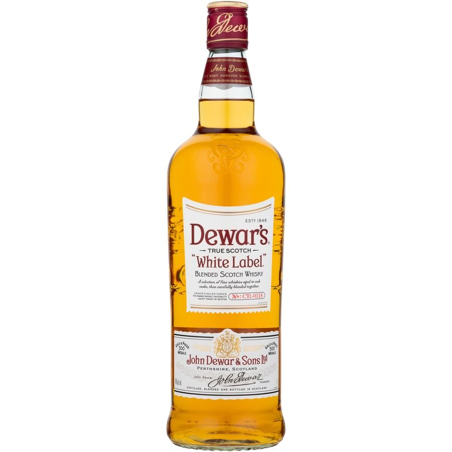 Whisky escocés DEWARS White Label 5 años 1 l
