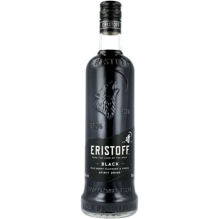 Vodka ERISTOFF black (negra) botella 70 cl