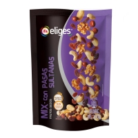 Mix frutos secos crudos con pasas sultanas IFA ELIGES bolsa 200g