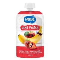 Alimento infantil NESTLÉ Cool Fruits plátano/fresa pouch 110 g