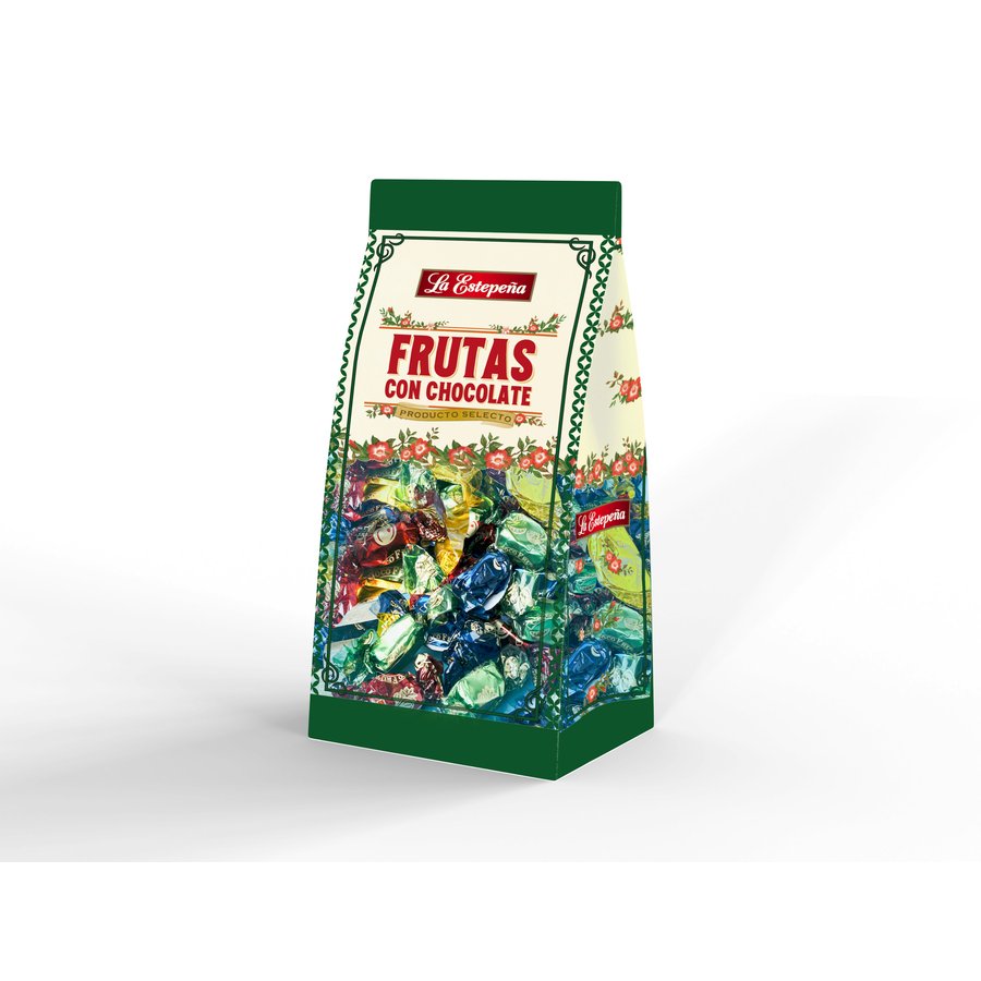 Frutas con chocolate LA ESTEPEÑA bolsa 250 g