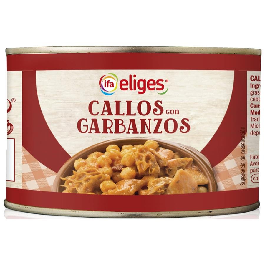 Callos con garbanzos IFA ELIGES lata 380 g pn.