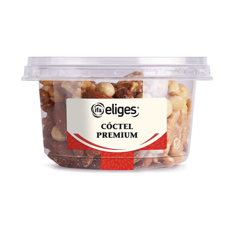 Cocktail frutos secos Premium (almendras-nueces-avellanas) IFA ELIGES tarrina 200 g
