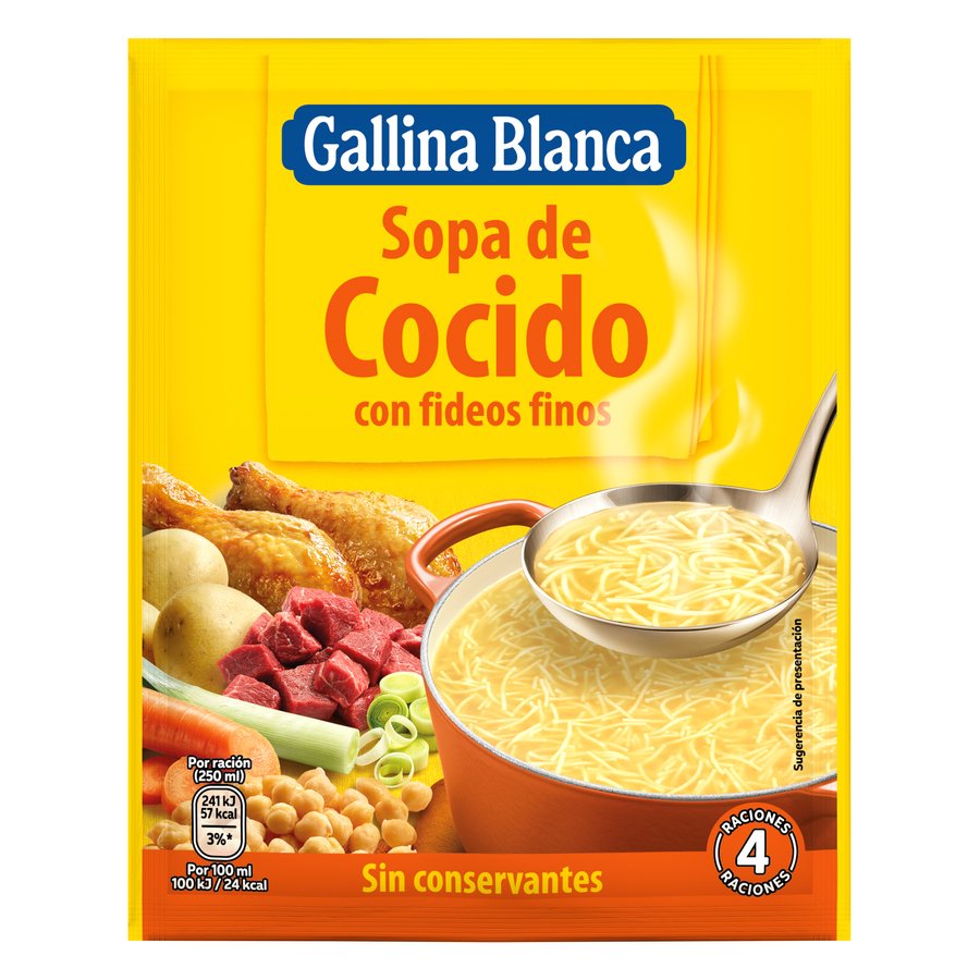 Sopa de cocido GALLINA BLANCA sobre 72 g