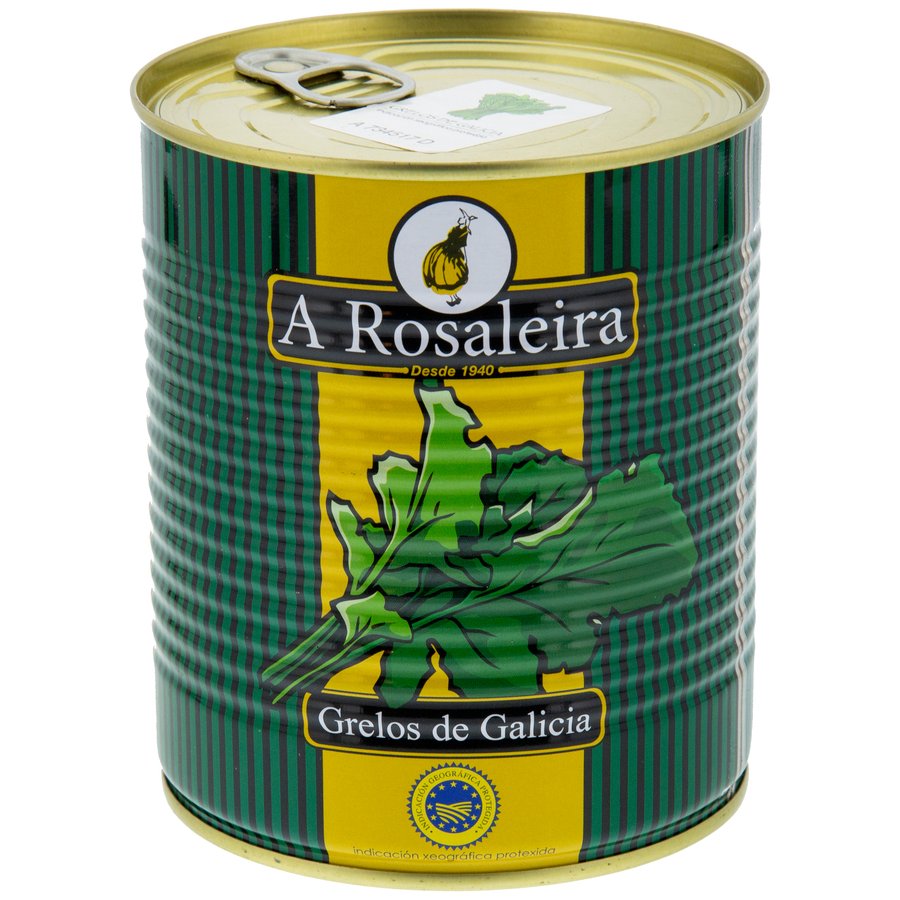 Grelos al natural A ROSALEIRA lata 500 g pne.