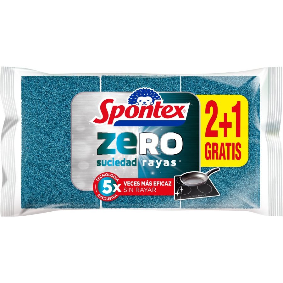 Estropajo SPONTEX Zero 2+1 unidades
