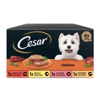Alimento can CESAR selección 4 carnes tarro 4x150 g