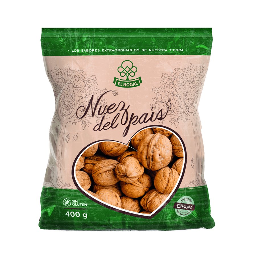 Nuez cáscara país NOGAL bolsa 400 g