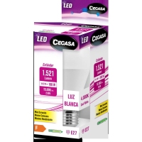Bombilla CEGASA LED STD 14,5W E27 blanca 331114