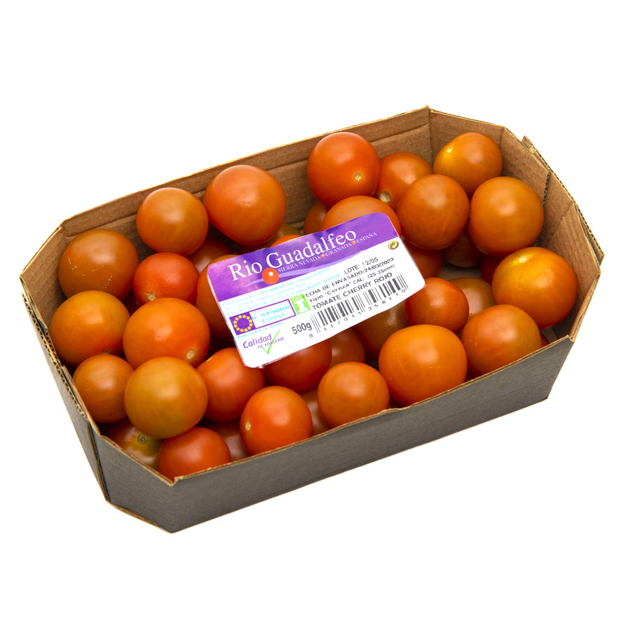 Tomate Cherry redondo categoría 1ª calibre 20/35mm bandeja 500 g