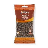 Cacahuetes recubertos de chocolate con leite IFA ELIGES 250 g