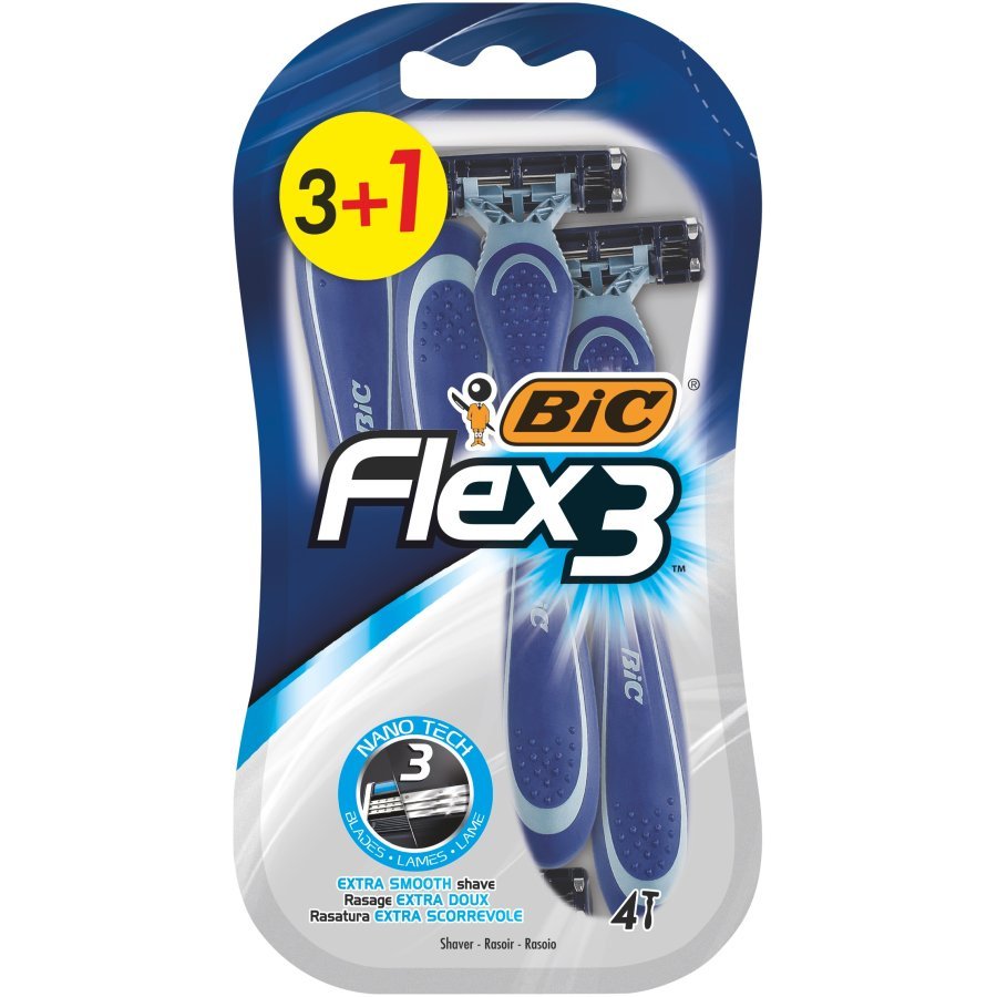 Maquinillas desechables BIC Flex 3 hojas pack 3+1