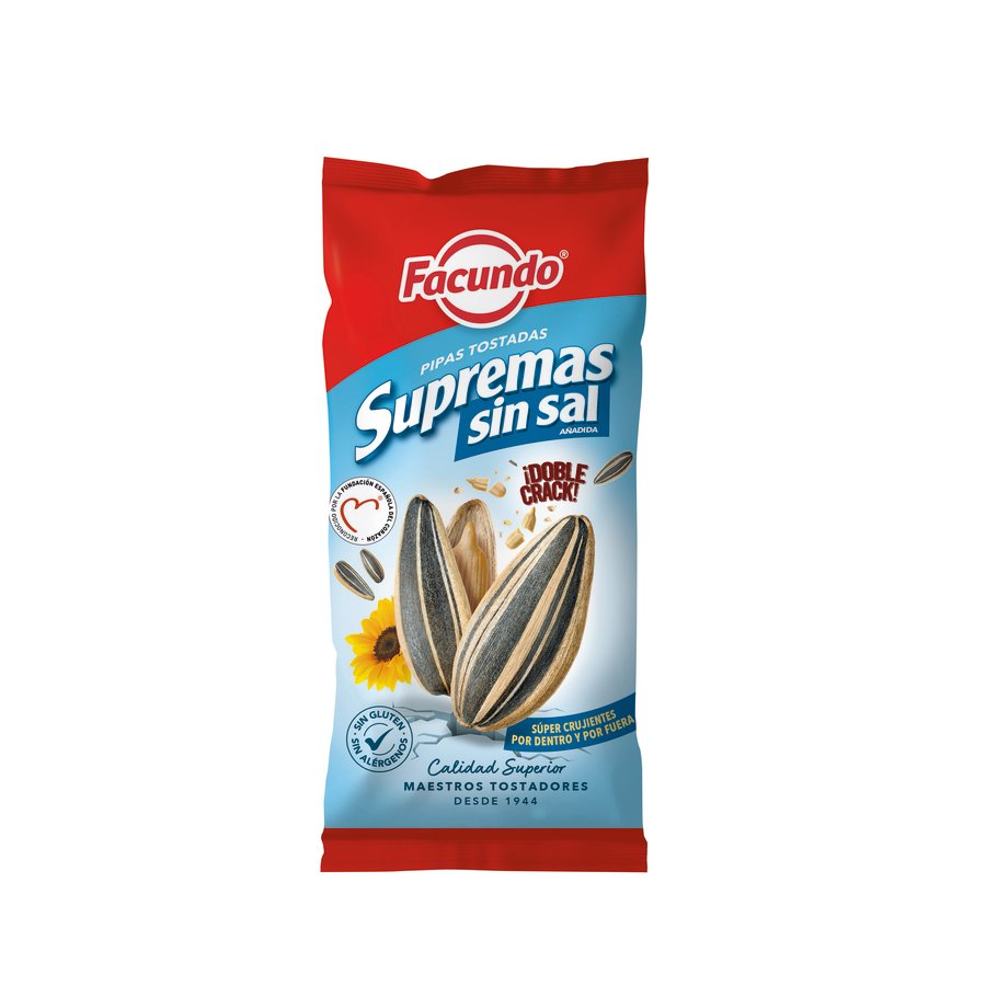 Pipas tostadas sin sal FACUNDO bolsa 100g