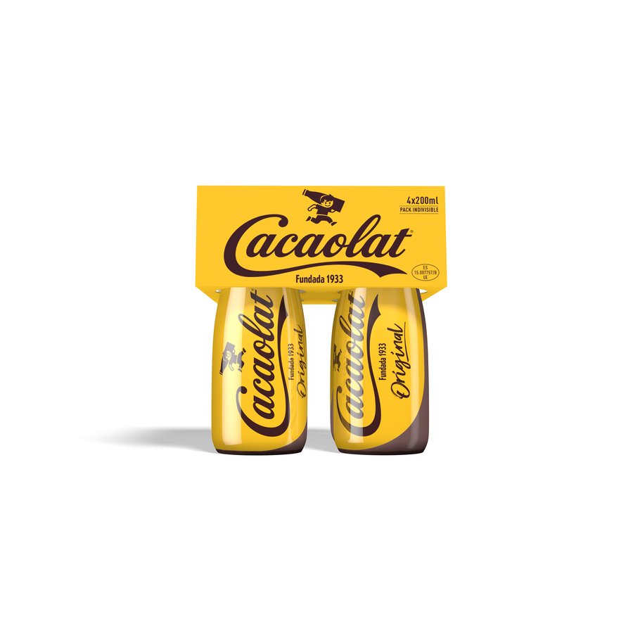 Batido de cacao CACAOLAT botellín pack 4x200 ml