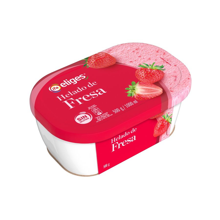 Helado de fresa IFA ELIGES tarrina 500 g