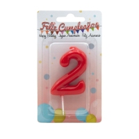 Vela cumpleaños número 2