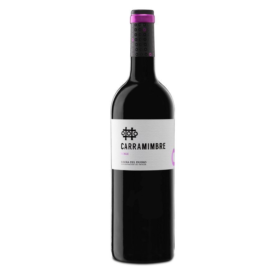 Vino tinto D.O.Ribera del Duero CARRAMIMBRE Roble botella 75 cl