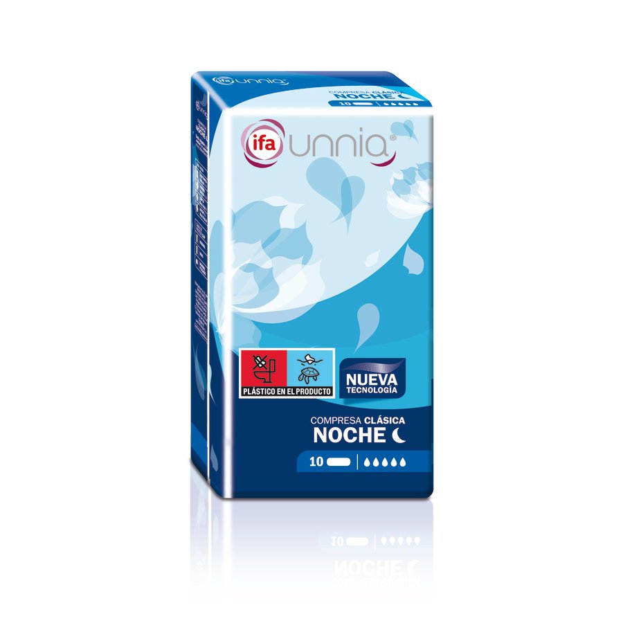 Compresas IFA UNNIA noche clásica 10 unidades