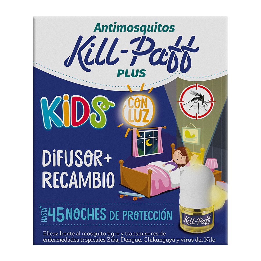 Insecticida electrico KILL PAFF mosquitos aparato + recambios