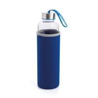 Botella quidate con funda azul 0,6 l
