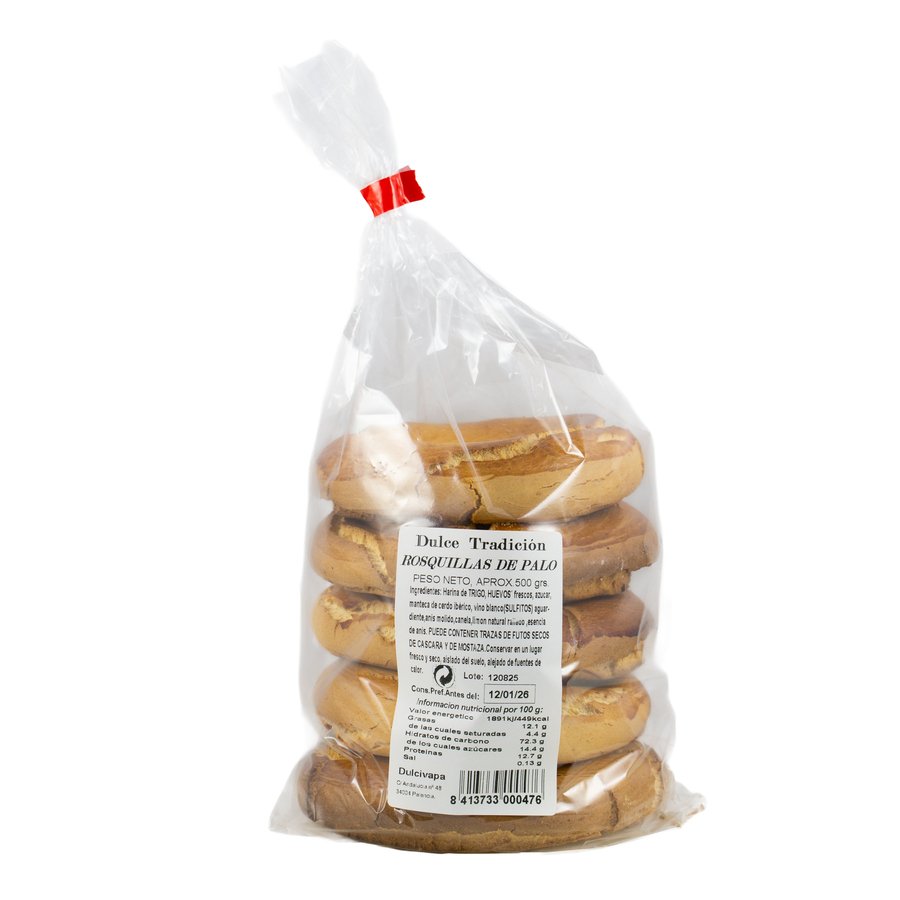 Rosquillas de palo DULCIVAPA 500 grs.