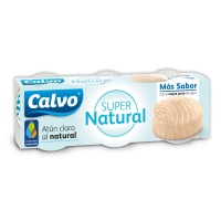 Atún claro supernatural CALVO pack 3x52 g pne.
