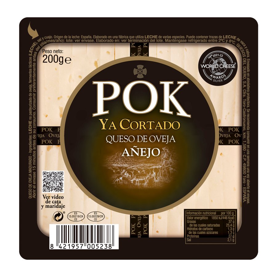 Queso de oveja añejo POK Ya Cortado 200 g
