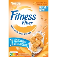 Cereales NESTLE Fitness fibra miel 0% azúcares añadidos 310 g