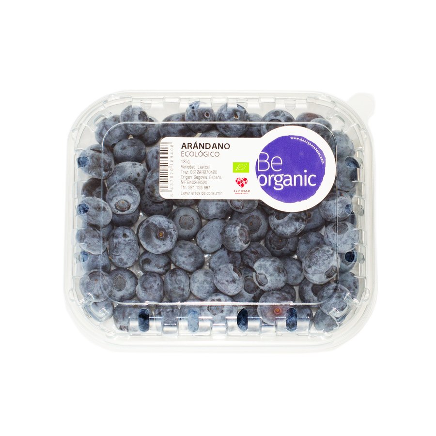 Arándanos ecológicos categoría 1ª bandeja 125 g
