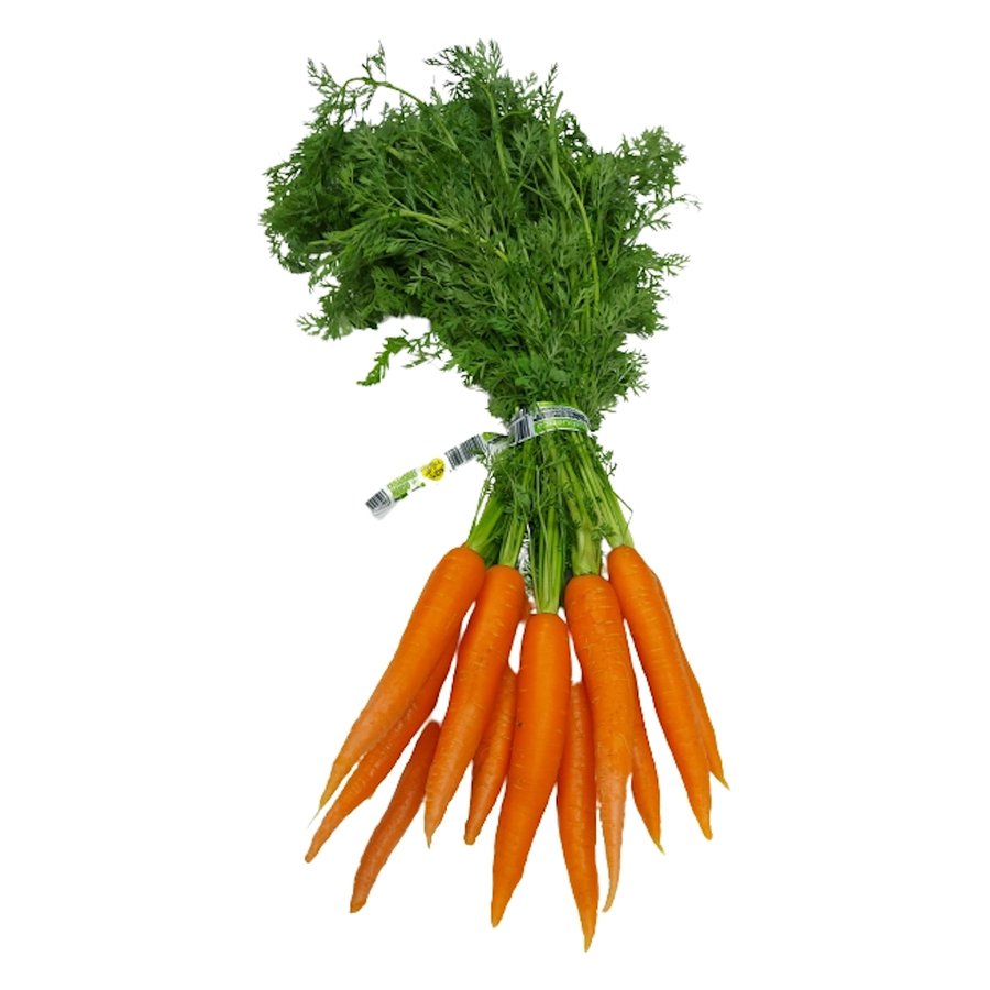 Zanahoria manojo calibre 24/40 (longitud 12/20cm) peso aproximado 800 g