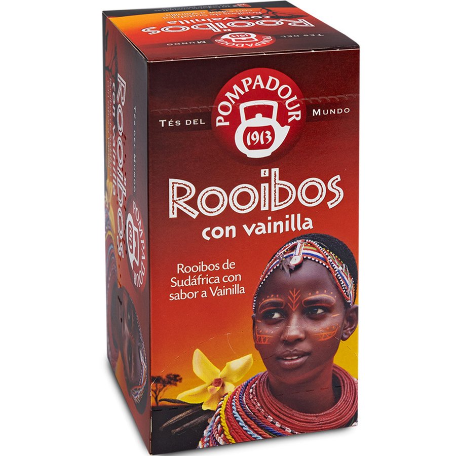 Multinfusión POMPADOUR rooibos con vainilla 20 unidades