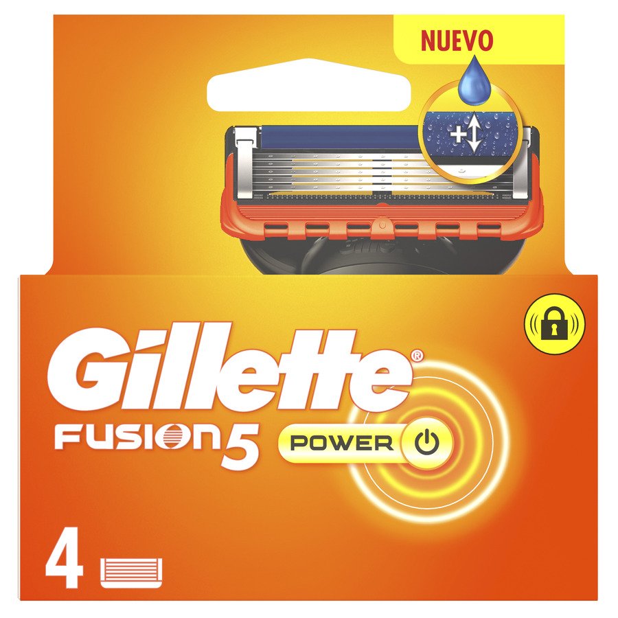 Cargador GILLETTE Fusión-5 Power 4 unidades