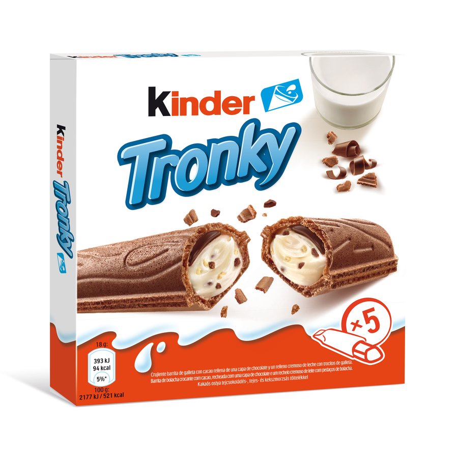 Snack KINDER Tronky 5 unidades 90 g