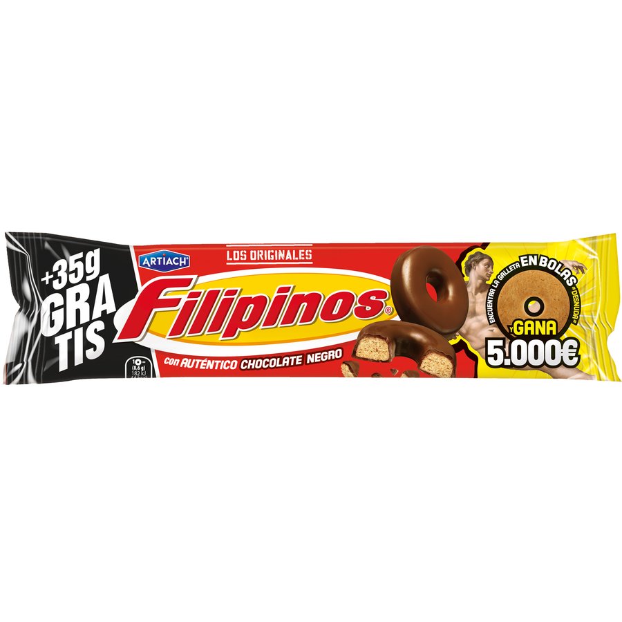 Galletas ARTIACH Filipinos chocolate negro 93 g