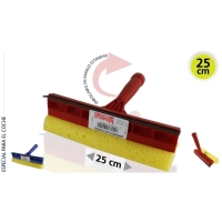 Limpiacristales plástico con esponja 25 cm